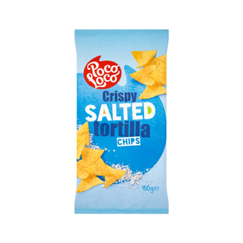 Tortilla Chips Crispy Salted Nachosy Kukurydziane Solone - Poco Loco 450 g